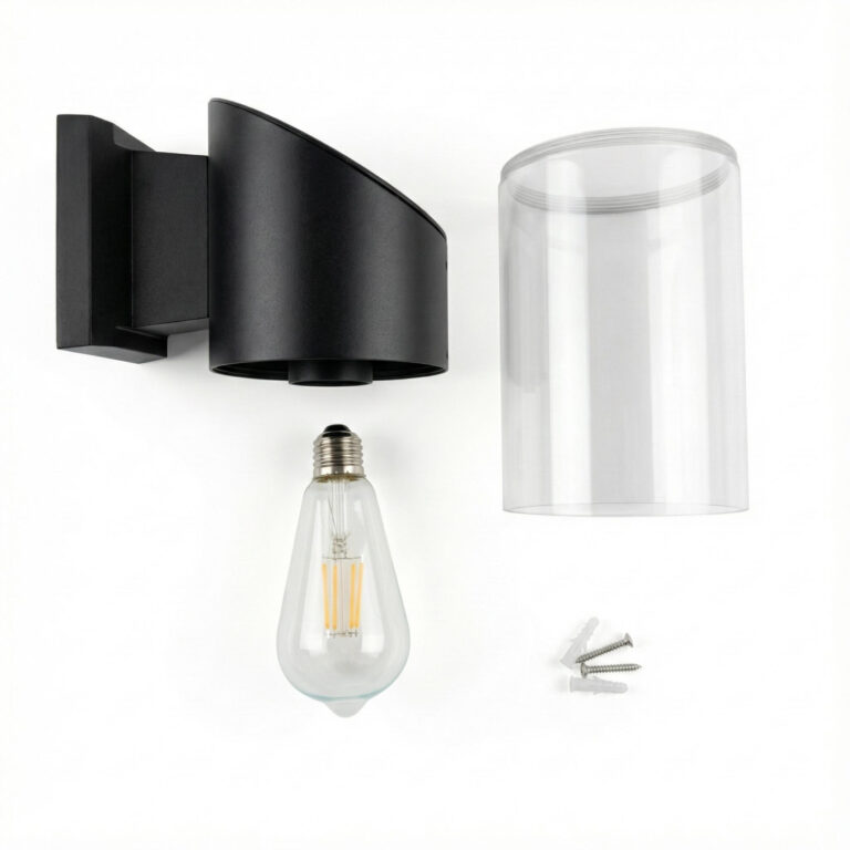 Solar Wandlamp Rob Aluminium - Warm Wit - 2 functies