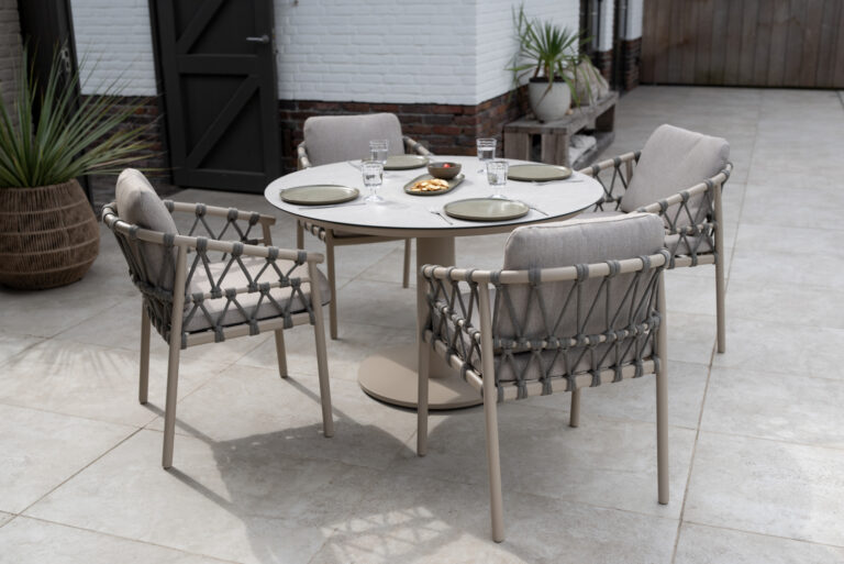Taste by 4 Seasons Outdoor Piacenza dining tuinstoel - Latte