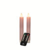 2x LED dinerkaars Roze 18cm + afstandsbediening