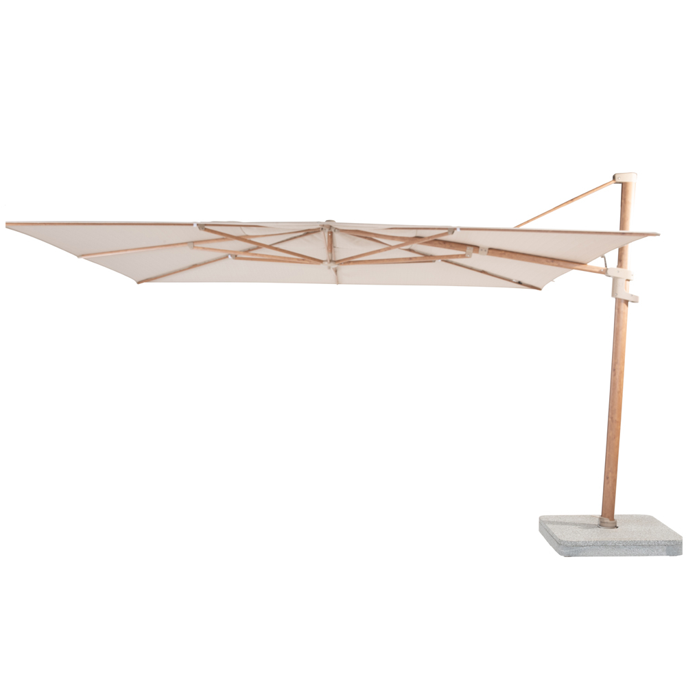 4 Seasons Outdoor Finca 300x400 cm Zand met Woodlook frame + 180kg voet