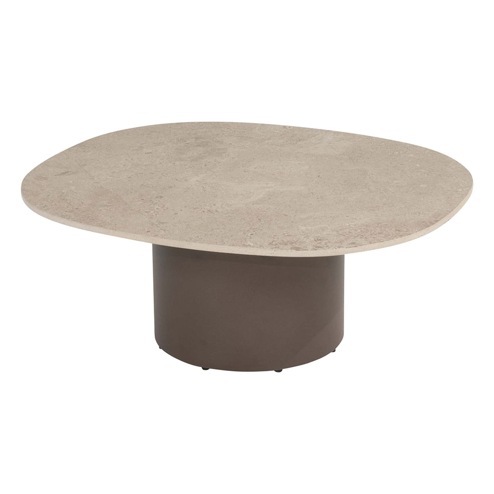 4 Seasons Outdoor Sofie salontafel keramisch travertin 70 x 80 cm – Terre