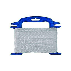 Campking scheerlijn katoen haspel + greep 3mm 20 meter