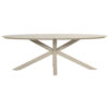 Hartman Xander ovale tuintafel 220x120cm - Sand