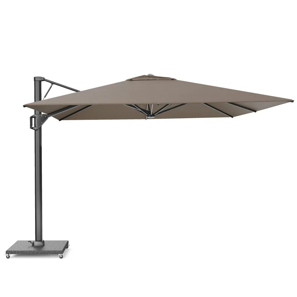Platinum Sun & Shade Beaufort 320x320cm zweefparasol Havana + 120kg granieten voet