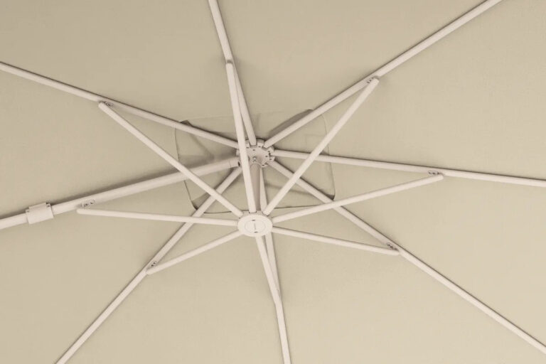 Platinum Sun & Shade Nexus T2 300x300cm zweefparasol Champagne + 90kg granieten voet