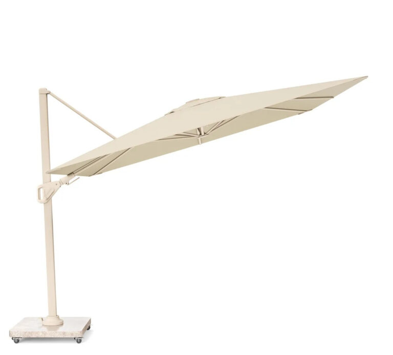 Platinum Sun & Shade Nexus T2 300x300cm zweefparasol Champagne + 90kg granieten voet
