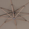 Platinum Sun & Shade Nexus T2 300x300cm zweefparasol Mocca Havana + 90kg granieten voet
