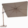 Platinum Sun & Shade Nexus T2 300x300cm zweefparasol Mocca Havana + 90kg granieten voet