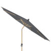 Platinum Sun & Shade parasol Riva teak look 250cm rond – antraciet