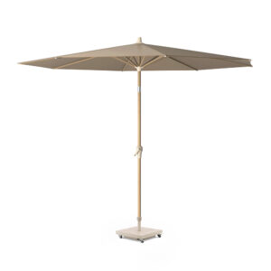 Platinum Sun & Shade parasol Riva teak look 250cm rond – taupe