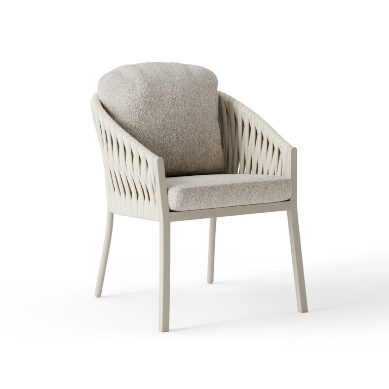 SUNS Avero dining tuinstoel - Camel sand | Misty rope | Seashell bouclé