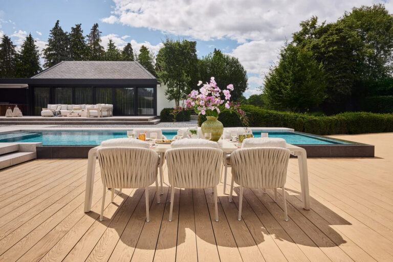 SUNS Avero dining tuinstoel - Camel sand | Misty rope | Seashell bouclé