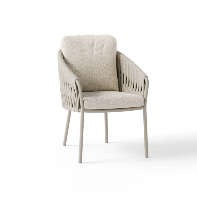 SUNS Nappa tuinstoel - Camel sand | Misty rope | Seashell bouclé