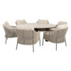 Taste by 4 Seasons Outdoor Florence LOW diningset + Donato LOW dining tafel