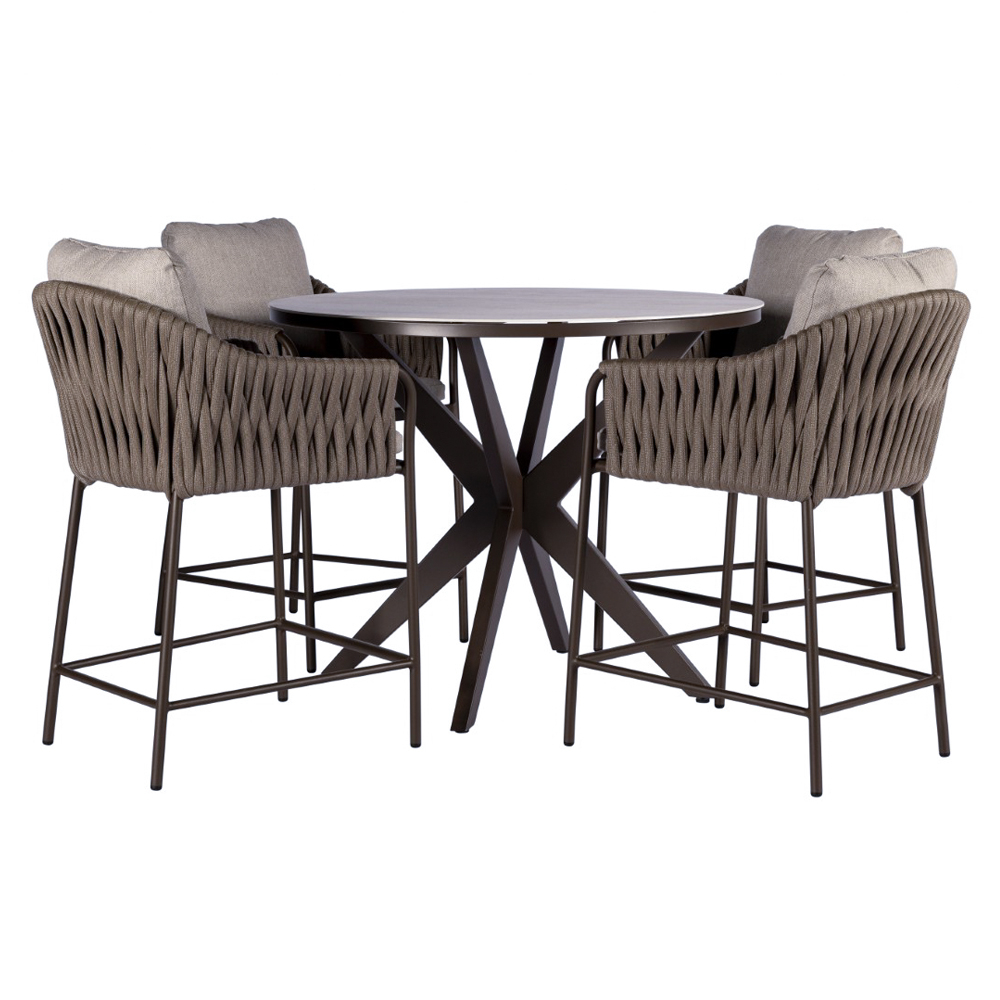 Yoi Hydra Calma 5-delige set High dining set