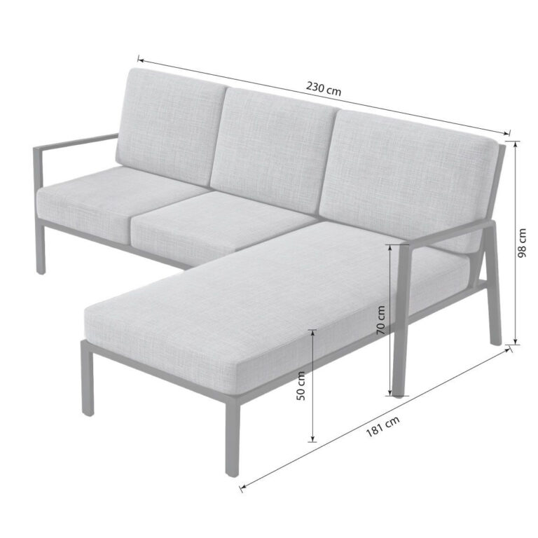 Kettler Zenith Chaise Longue loungeset Rechts