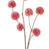 Kunstbloem Pompom spray 98cm Roze