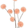 Kunstbloem Pompom spray 98cm Zalm