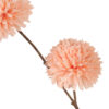 Kunstbloem Pompom spray 98cm Zalm