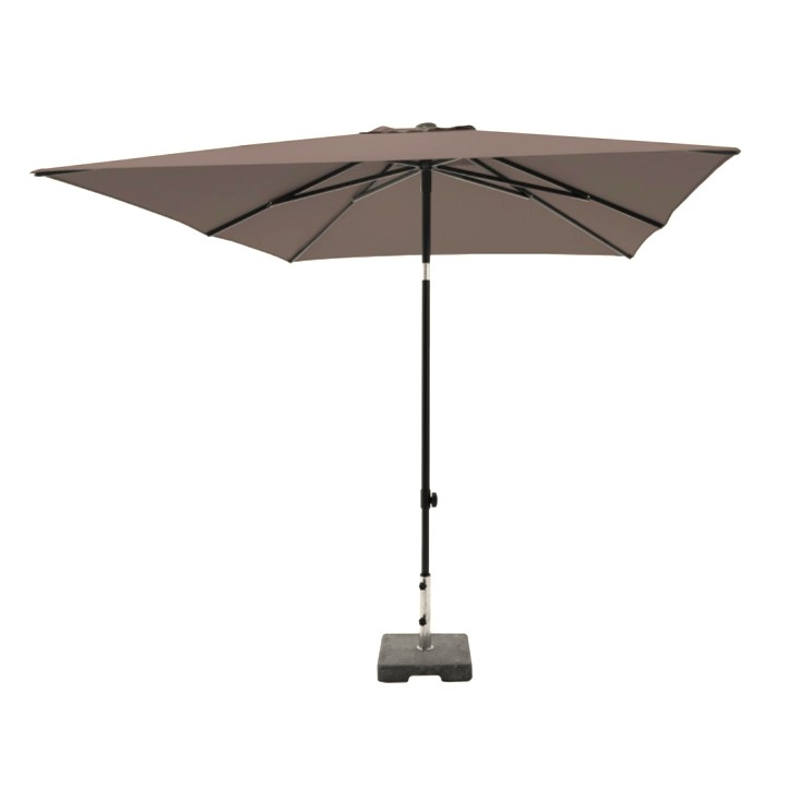 Parasol Denia push-up vierkant 200x200cm - Taupe