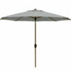 Parasol Lissabon rond 300cm - Mellow Silver / Teak look