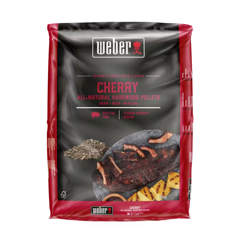 Weber hardhout pellets – cherry