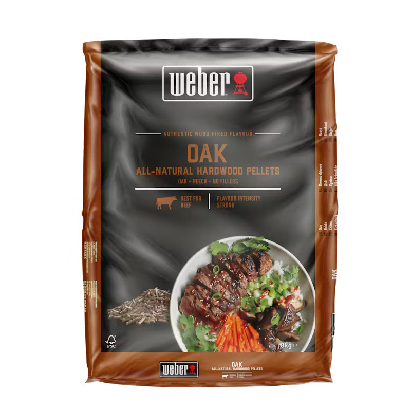 Weber hardhout pellets – Oak