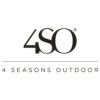 4 Seasons Outdoor Hacienda 400x300cm Beach Wenge look frame zweefparasol + 125kg voet
