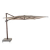 4 Seasons Outdoor Hacienda 400x300cm Beach Wenge look frame zweefparasol + 125kg voet