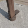 4 Seasons Outdoor Hacienda 400x300cm Beach Wenge look frame zweefparasol + 125kg voet