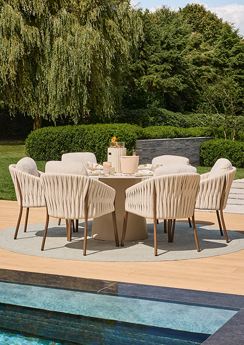 Happy Cocooning tafelbrander Lumi Rib - Oyster Beige