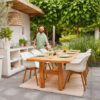 Hartman Sophie Studio Teak arm tuinstoel - Wit