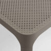 Nardi NET bijzet tafel 40x40cm - Tortora