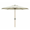 Parasol Lissabon rond 300cm - Champagne / Teak look