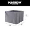 Platinum AeroCover lounge-, koffie-, vuurtafel beschermhoes 105x105xH50cm