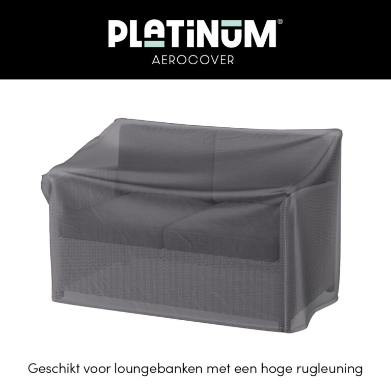 Platinum Aerocover Loungebankhoes hoge rug Aerocover 220x100xH65/90