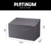 Platinum Aerocover Loungebankhoes hoge rug Aerocover 220x100xH65/90