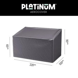 Platinum Aerocover Loungebankhoes hoge rug Aerocover 220x100xH65/90