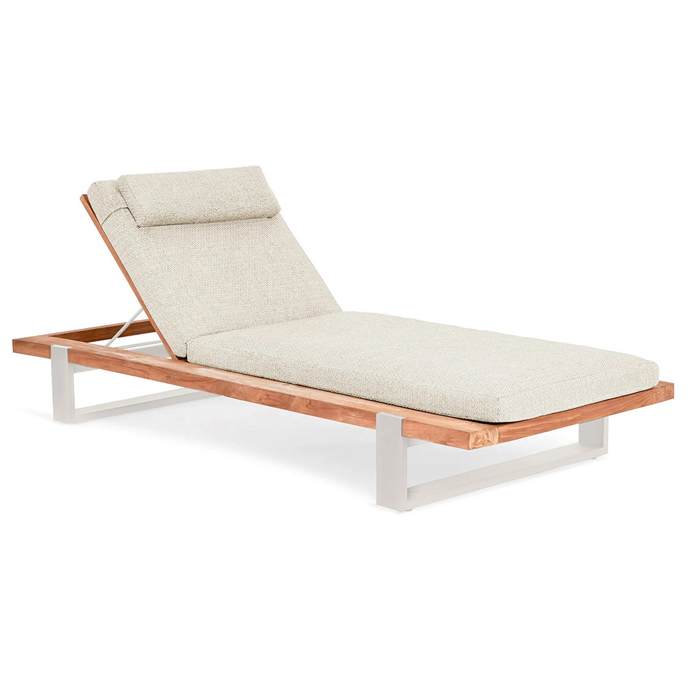 SUNS Nardo Ligbed + kussen - Camel Sand / Beachy Bouclé