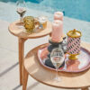 SUNS Termoli teak bijzet tafel 42x45cm