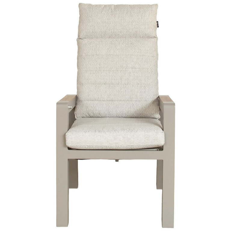 Valerie verstelbare tuinstoel + polywood arm - Taupe