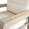 Valerie verstelbare tuinstoel + polywood arm - Taupe