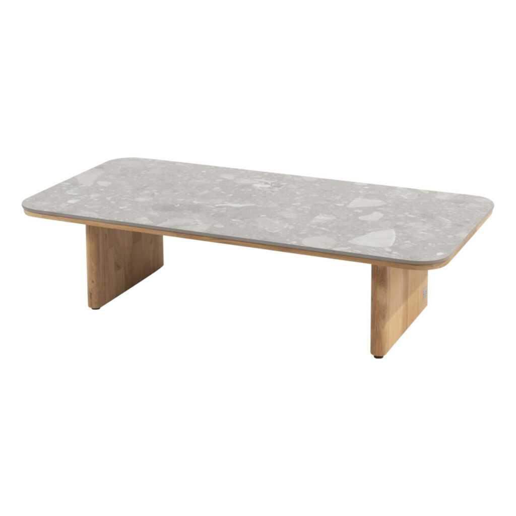 4 Seasons Outdoor Lucas salontafel teak/keramiek 120x60x30 cm