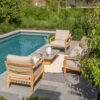 4 Seasons Outdoor Lucas salontafel teak/keramiek 120x60x30 cm