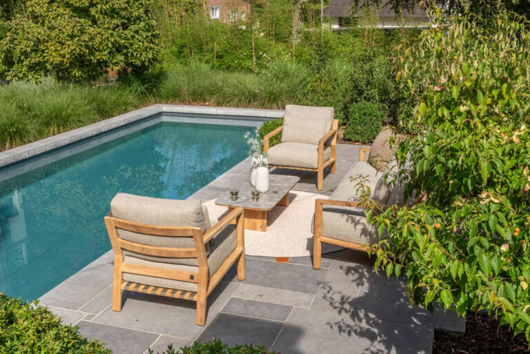 4 Seasons Outdoor Lucas salontafel teak/keramiek 120x60x30 cm