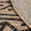 Buitenkleed Juto Brown 160 cm rond