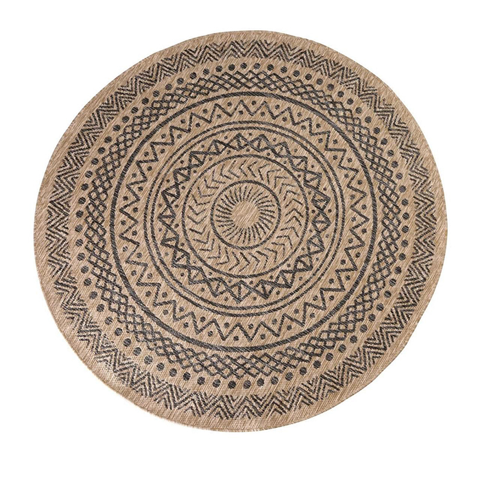 Buitenkleed Juto Brown 160 cm rond