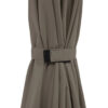 Parasol Elba push-up rond 300cm - Taupe
