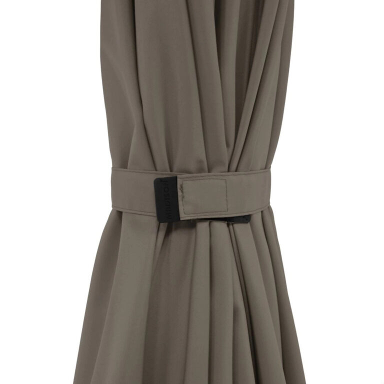 Parasol Elba push-up rond 300cm - Taupe