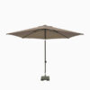Parasol Elba push-up rond 300cm - Taupe